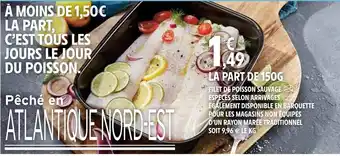 Intermarché Filet de poisson sauvage offre