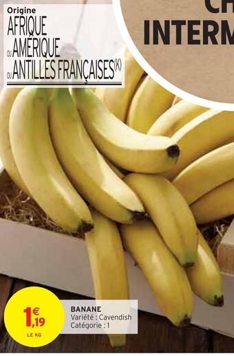 Intermarché Banane offre