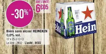 Casino Supermarchés Heineken bière sans alcool 0,0% vol. offre