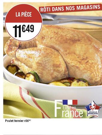 Casino Supermarchés Poulet fermier rôti offre