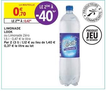 Intermarché Look limonade offre