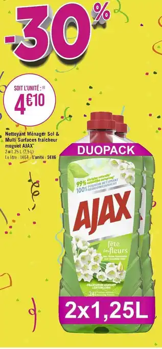 Ajax nettoyant ménager sol & multi surfaces fraîcheur muguet*