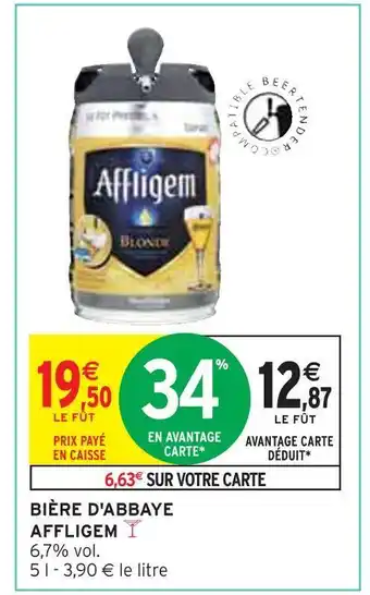 Intermarché Affligem bière d'abbaye offre