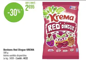 Krema bonbons red dingue