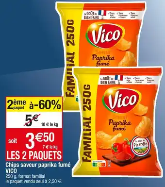 Cora x Carrefour Vico chips saveur paprika fumé offre