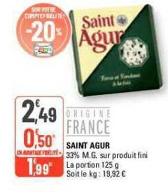 G20 SAINT AGUR offre