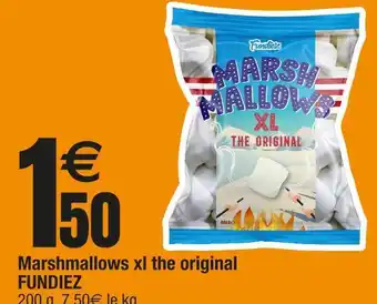Cora x Carrefour Fundiez marshmallows xl the original offre