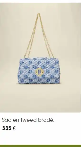 Maje Sac en tweed brode offre