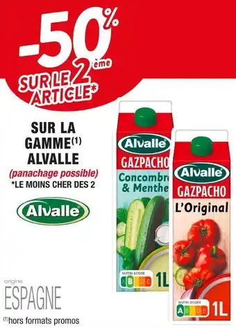 Cora x Carrefour Alvalle -50% sur le 2ème article sur la gamme alvalle offre