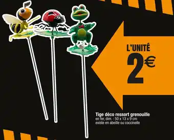 Tige déco ressort grenouille