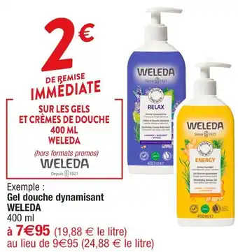 Cora x Carrefour Weleda gel douche dynamisant offre
