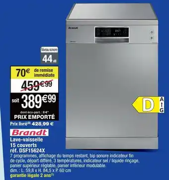 Lave-vaisselle brandt
