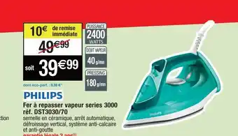 Cora x Carrefour Fer à repasser vapeur philips offre