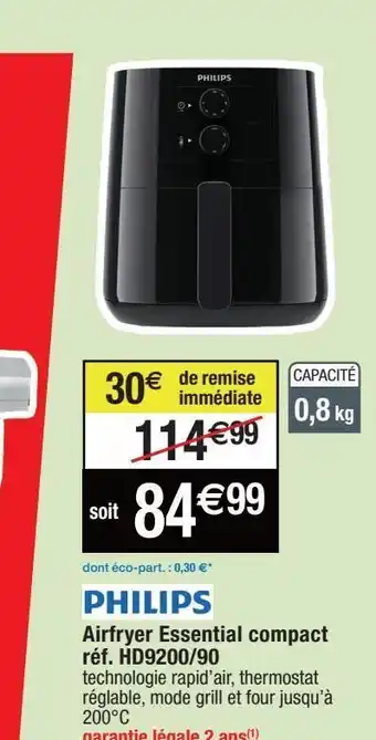 Cora x Carrefour Airfryer essential philips offre