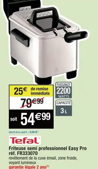 Cora x Carrefour Friteuse semi professionnel tefal offre