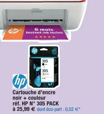 Cora x Carrefour Cartouches d'encre hp offre
