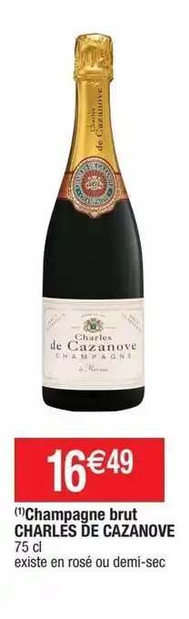 Cora x Carrefour Champagne brut charles de cazanove offre