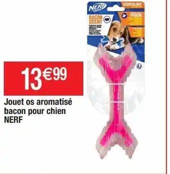 Cora x Carrefour Jouet os aromatisé bacon pour chien nerf offre