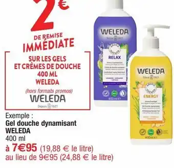 Sur les gels et crĂšmes de douche 400 ml weleda