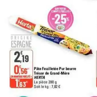 G20 2,19 0,56" Pâte Feuilletée Pur beurre offre