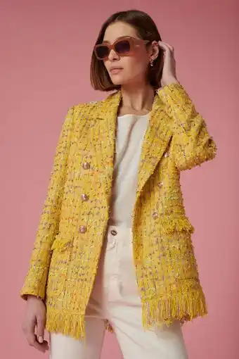 Weill Blazer en tweed frangé offre