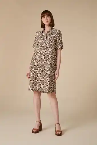 Robe polo imprimée ethnique