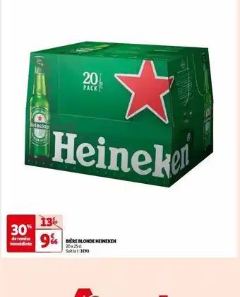 Auchan Supermarché Bière blonde heineken offre