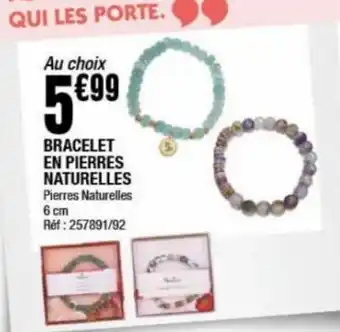 La Foir'Fouille Bracelet en pierres naturelles offre