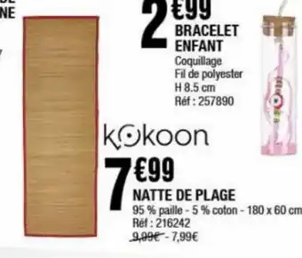 La Foir'Fouille Natte de plage offre