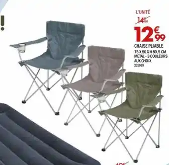 La Foir'Fouille Chaise pliable offre