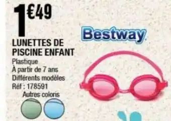 La Foir'Fouille Lunettes de piscine enfant offre