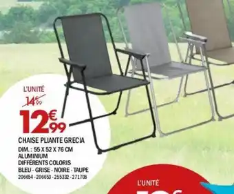 La Foir'Fouille Chaise pliante gracia offre