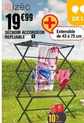 La Foir'Fouille Séchoir accordéon repliable offre