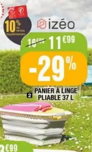 La Foir'Fouille Panier à linge pliable 37l offre