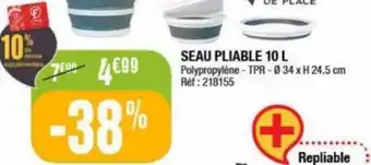 Seau pliable 10l