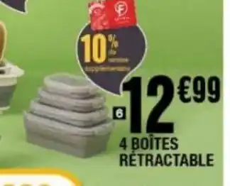 La Foir'Fouille Boîtes rétractable offre