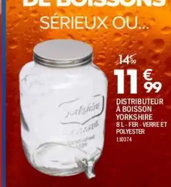 La Foir'Fouille Distributeur à boisson yorkshire 8l offre