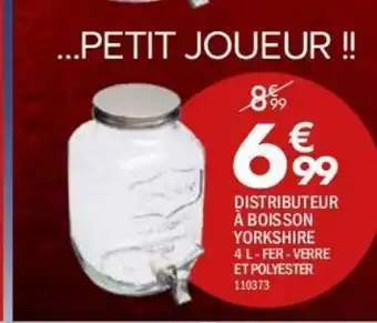 La Foir'Fouille Distributeur à boisson yorkshire 4l offre
