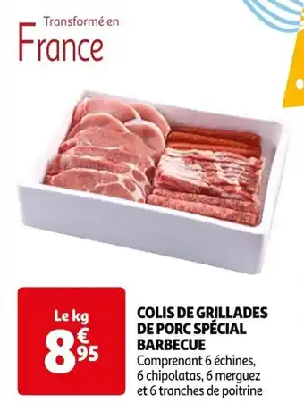 Auchan COLIS DE GRILLADES DE PORC SPÉCIAL BARBECUE offre