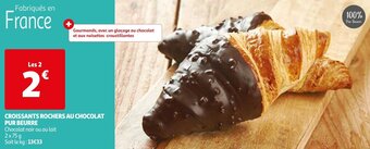 Auchan CROISSANTS ROCHERS AU CHOCOLAT PUR BEURRE offre