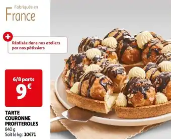 Auchan TARTE COURONNE PROFITEROLES offre