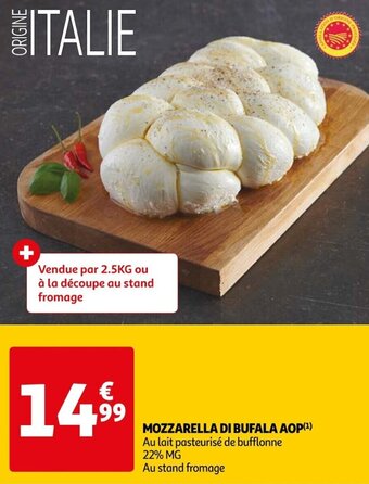 Auchan MOZZARELLA DI BUFALA AOP(¹) offre