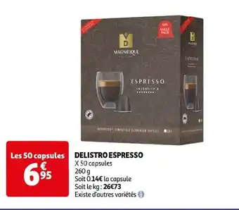 Auchan DELISTRO ESPRESSO offre