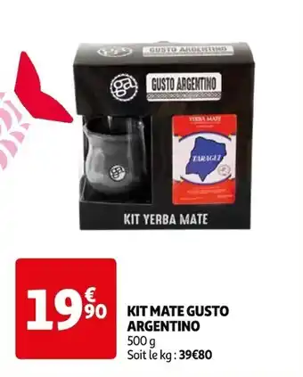 Auchan KIT MATE GUSTO ARGENTINO offre