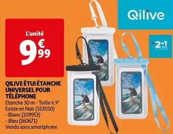 Auchan QILIVE ÉTUI ÉTANCHE UNIVERSEL POUR TÉLÉPHONE offre