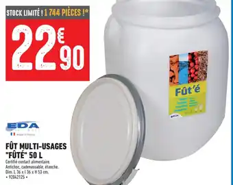 Brico Cash FÛT MULTI-USAGES "FÛTÉ" 50 L offre
