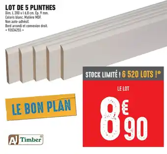 LOT DE 5 PLINTHES