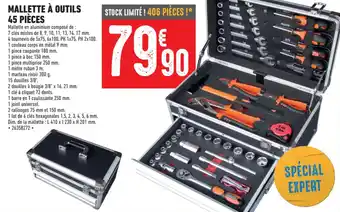 Brico Cash MALLETTE À OUTILS 45 PIÈCES offre