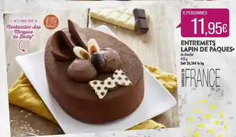 Match Entremets Lapin De Pâques offre