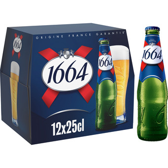 Auchan Supermarché Bière blonde 1664 offre